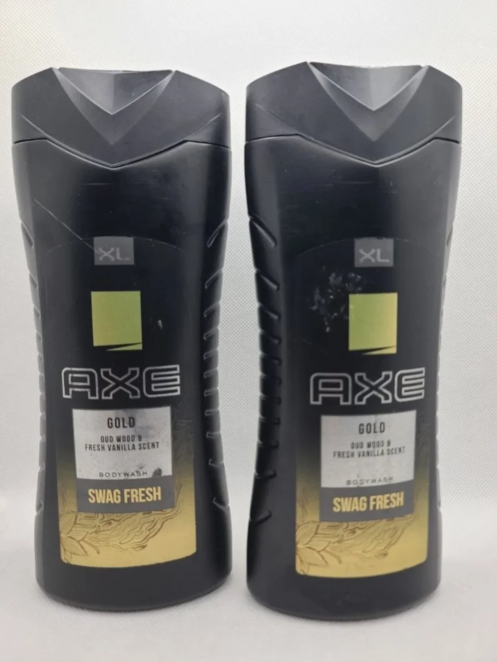 2 Pack Axe Gold Oud Wood & Fresh Vanilla Body Wash 13.5 oz Discontinued NEW